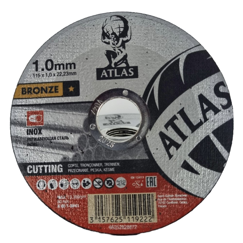 Atlas Cutting Discs 115x1.0x22.23 A60T-BF41
